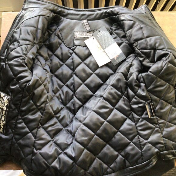 NWT Matchless Leather Biker Motorcycle Jacket w Padding on Inside - Picture 5 of 9